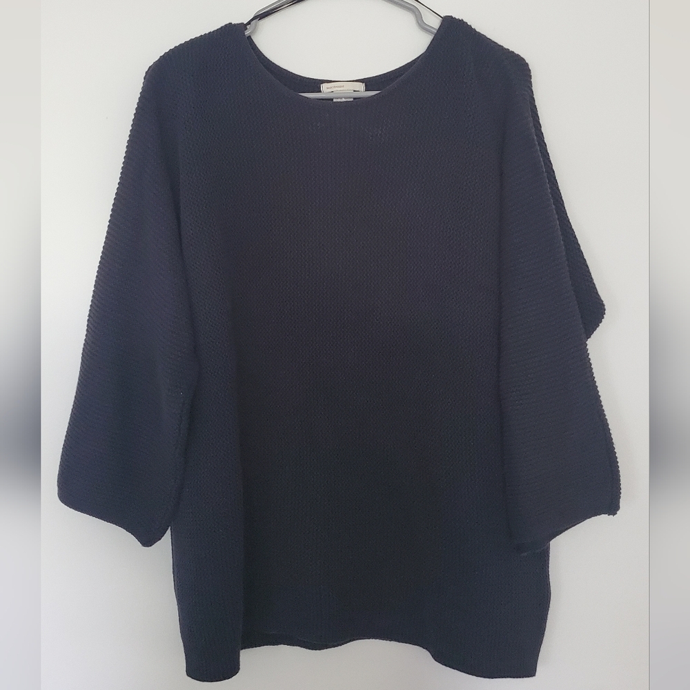 H&M Navy Oversized Knit Sweater